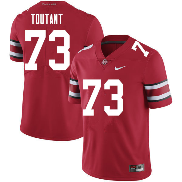 Men #73 Grant Toutant Ohio State Buckeyes College Football Jerseys Sale-Red